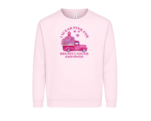 Inspirational Breast Cancer Awareness Sweatshirt, Comfortable Casual Wear PT750