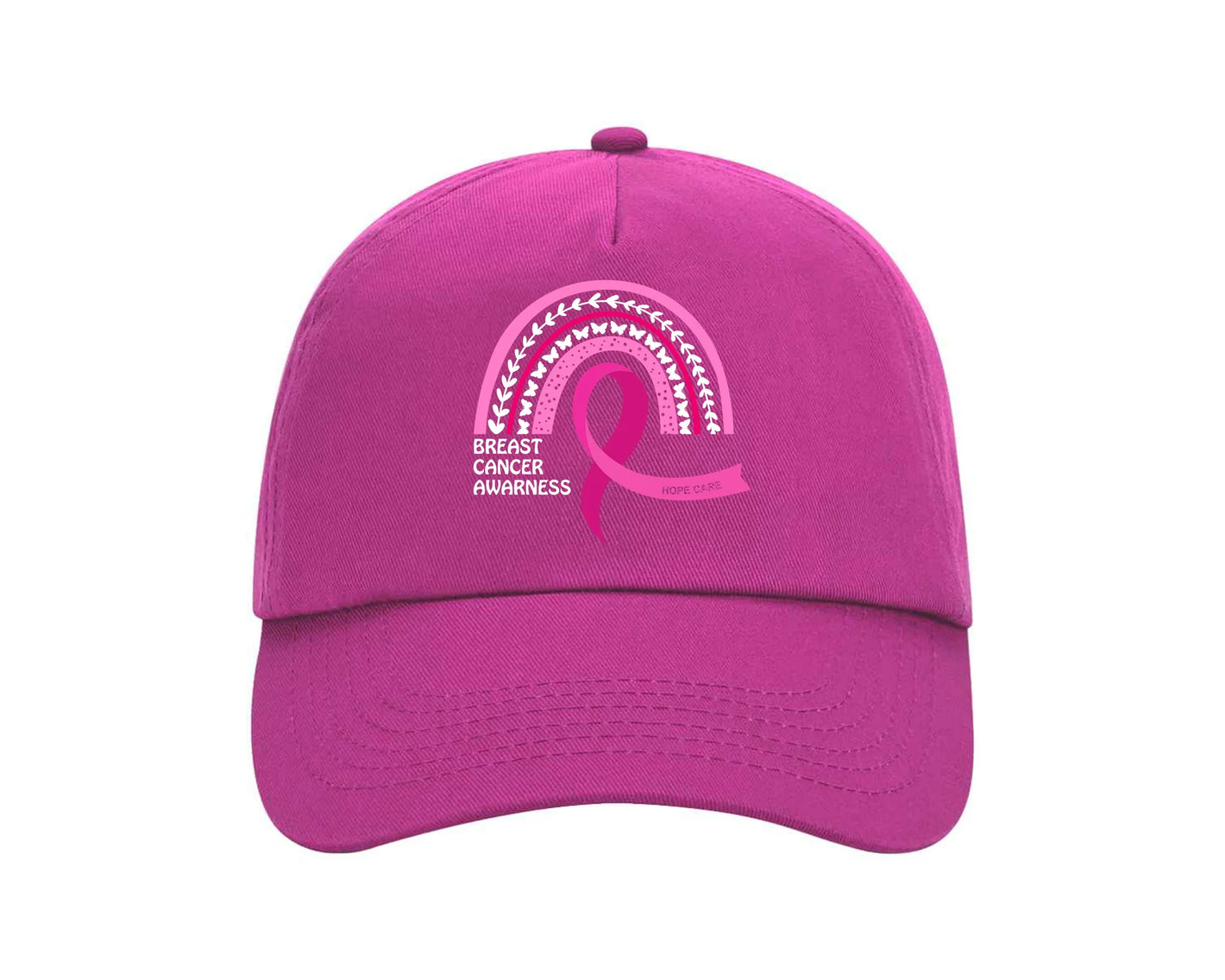 Breast Cancer Awareness Cap, Adjustable Casual Headwear Spreading Strength and Hope PT770