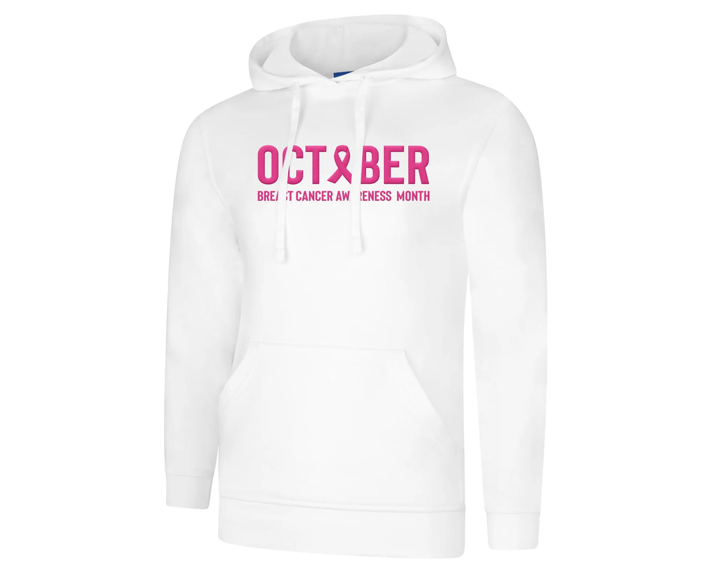 Breast Cancer Awareness Hoodie, Comfortable Casual Wear Spreading Strength and Hope PUFFPT736