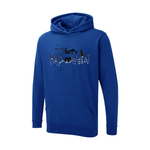 Halloween Hoodie, Modern Casual Pullover with Seasonal Print PW0012