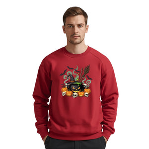 Halloween Graphic Sweatshirt, Trendy Seasonal Pullover for Casual Outfits PW0015