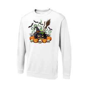 Halloween Graphic Sweatshirt, Trendy Seasonal Pullover for Casual Outfits PW0015