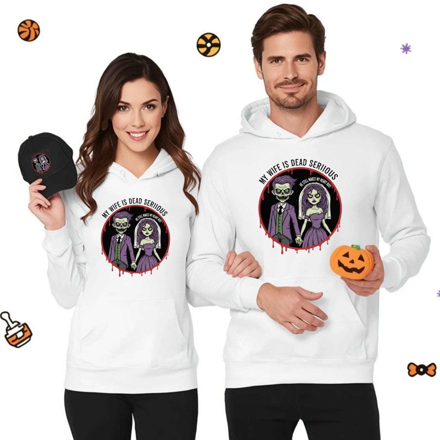 Halloween Couple Hoodie PWO045