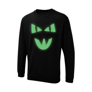 Glow in the Dark Scary Face - Halloween Night Terror Glow Design
