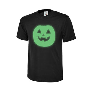 Glow in the Dark Smiling Pumpkin Face - Halloween Glow Expression
