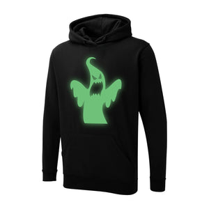 Glow in the Dark Haunted Spirit Design - Creepy Rising Ghost Silhouette