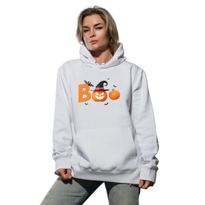 Halloween Hoodie, Modern Casual Pullover with Seasonal Print PW006