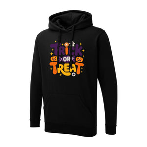 Halloween Casual Hoodie, Modern Pullover with Fun Seasonal Graphic Design PW009