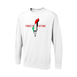 Palestine Sweatshirt – Map Artwork Edition, Symbolizing Hope and Identity