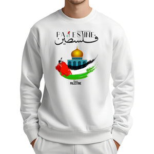 Palestine Sweatshirt - Cultural Roots Edition, Symbol of Strength and Hope