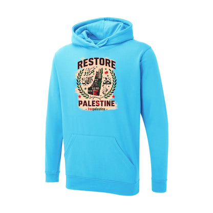Restore Palestine Hoodie – Unity Restored, Power of the People Edition