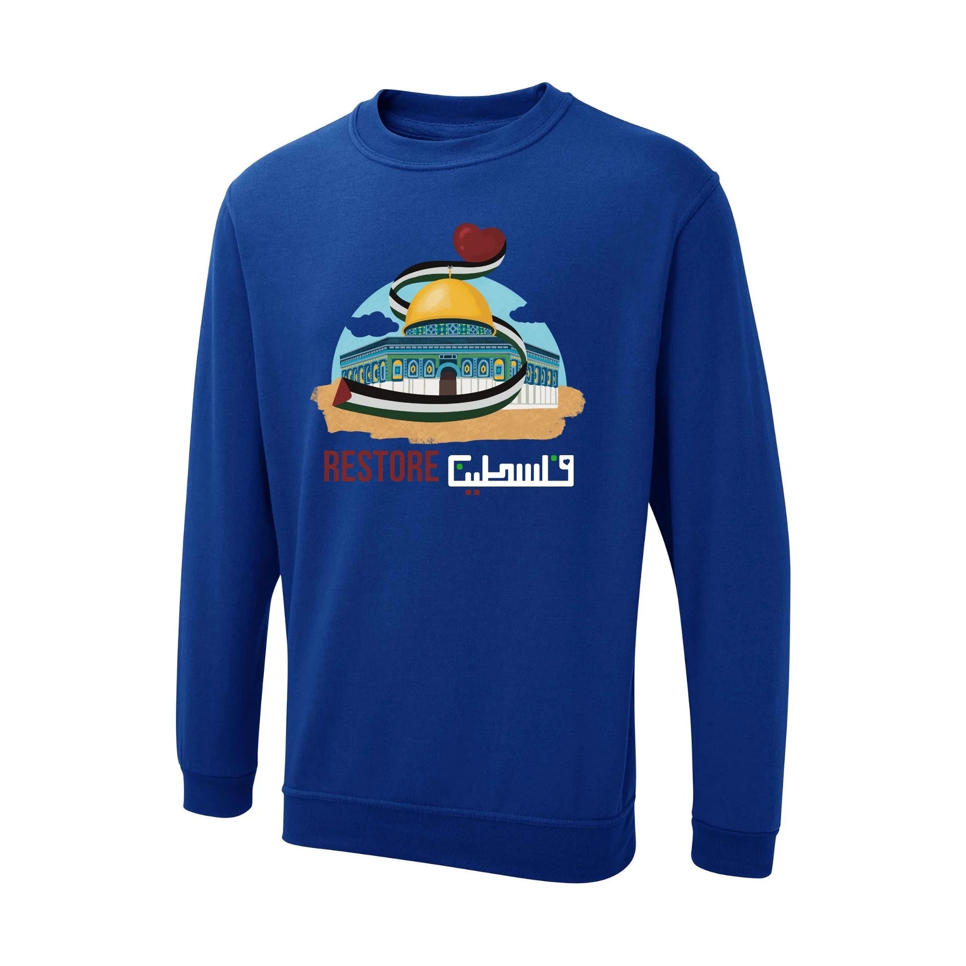 Restore Palestine Sweatshirt – Olive Roots, Unshaken,Echoes of the Homeland