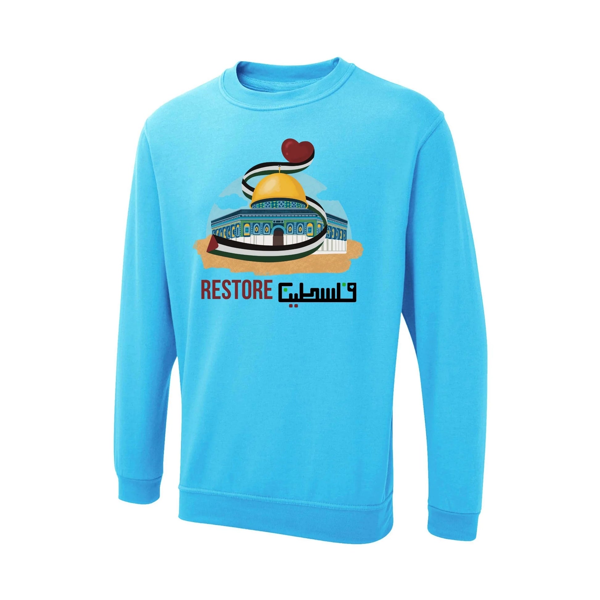 Restore Palestine Sweatshirt – Olive Roots, Unshaken,Echoes of the Homeland