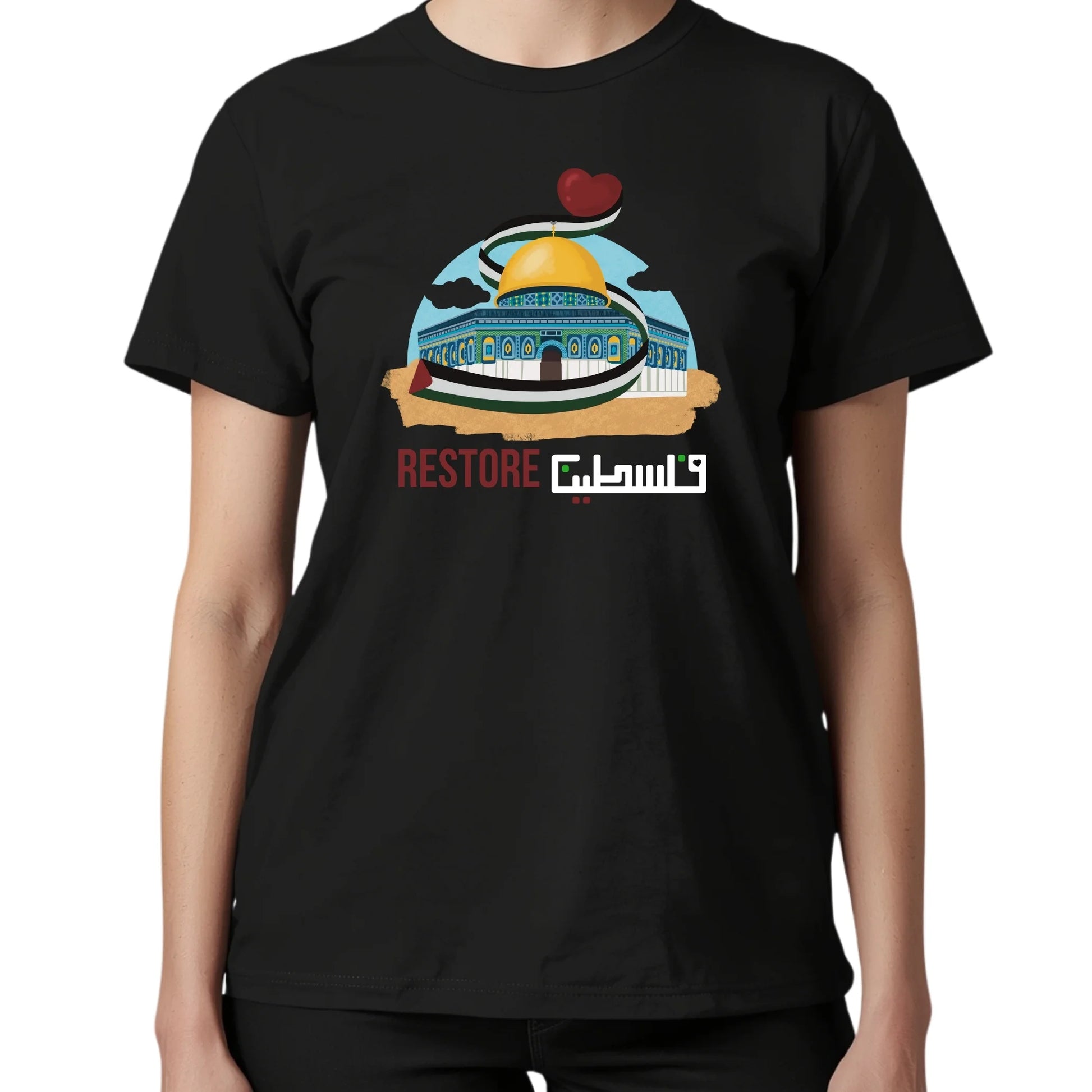 Restore Palestine T-Shirt – Culture Can’t Be Erased,We Carry the Key