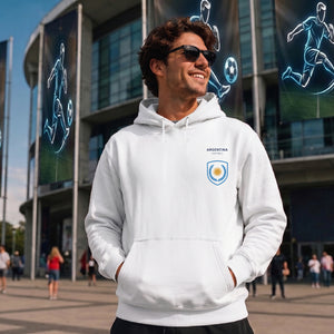 Argentina Victory Crest Printed Football unisex hoodie