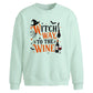 Witch Way To The Wine Halloween Oversize Sweatshirt