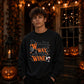Witch Way To The Wine Halloween Oversize Sweatshirt