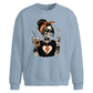 Halloween Oversize Skeleton Coffee Sweatshirt