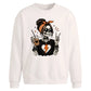 Halloween Oversize Skeleton Coffee Sweatshirt