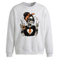 Halloween Oversize Skeleton Coffee Sweatshirt