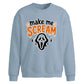 Make Me Scream Halloween Oversized Sweatshirt