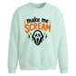 Make Me Scream Halloween Oversized Sweatshirt
