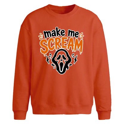 Make Me Scream Halloween Oversized Sweatshirt