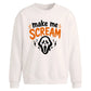 Make Me Scream Halloween Oversized Sweatshirt