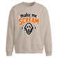 Make Me Scream Halloween Oversized Sweatshirt