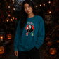 Ghost Calling Halloween Oversize Sweatshirt