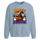 Halloween Oversize Pumpkin Ghost Graphic Sweatshirt