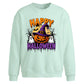 Halloween Oversize Pumpkin Ghost Graphic Sweatshirt