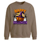 Halloween Oversize Pumpkin Ghost Graphic Sweatshirt