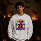 Halloween Oversize Pumpkin Ghost Graphic Sweatshirt