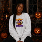 Halloween Oversize Pumpkin Ghost Graphic Sweatshirt