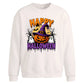 Halloween Oversize Pumpkin Ghost Graphic Sweatshirt