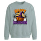 Halloween Oversize Pumpkin Ghost Graphic Sweatshirt