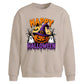 Halloween Oversize Pumpkin Ghost Graphic Sweatshirt