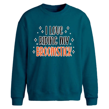 Halloween Oversize Sweatshirt I Love Riding My Broomstick