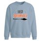 Her Broomstick Halloween Oversized Sweatshirt