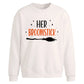 Her Broomstick Halloween Oversized Sweatshirt