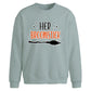Her Broomstick Halloween Oversized Sweatshirt