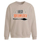 Her Broomstick Halloween Oversized Sweatshirt