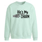 He Is My Charm Halloween Oversized Sweatshirt