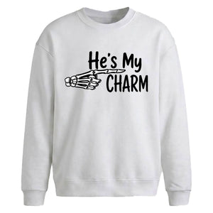 He Is My Charm Halloween Oversized Sweatshirt