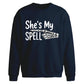 She is My Spell Halloween Oversized Sweatshirt