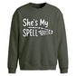 She is My Spell Halloween Oversized Sweatshirt