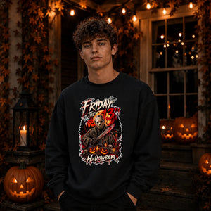 Halloween Oversize Friday The 13th Sweatshirt