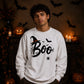 Halloween Boo Spooky Oversized Sweatshirt