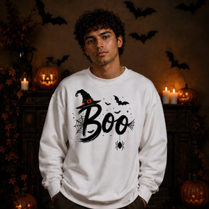 Halloween Boo Spooky Oversized Sweatshirt